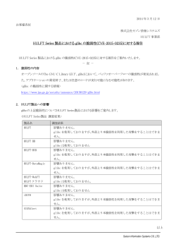 (CVE-2015-0235)に対する報告