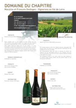 DoMaInE DU chaPItRE