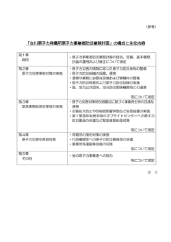 女川原子力発電所原子力事業者防災業務計画