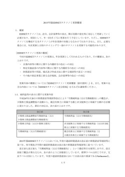 EDINETタクソノミ更新概要（PDF:110KB）