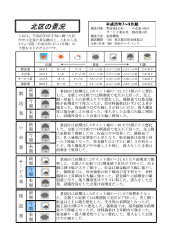 北区の景況（ダイジェスト版）平成25年7