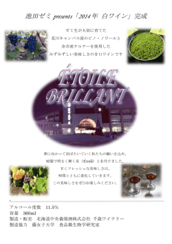 リーフレットとワイン