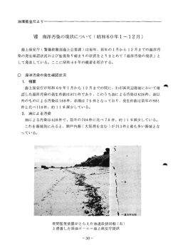 畑 海洋汚染の現状について (昭和60年ー~ー2月 )