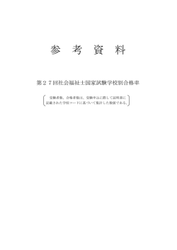 学校別合格率