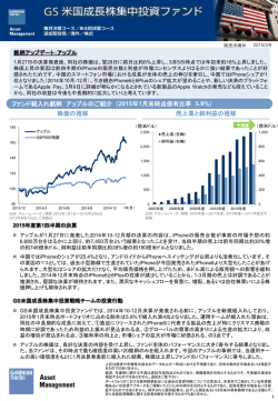 組入れ銘柄紹介 -アップル - Goldman Sachs