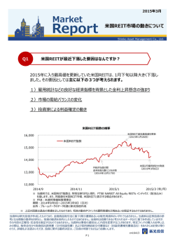 Market Report 国REIT市場の動きについて