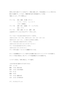 世界と日本の主要マラソン大会をグレード順に分類します