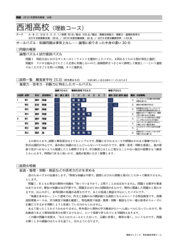 詳細版・湘ゼミの対策例