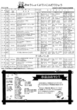 給食献立