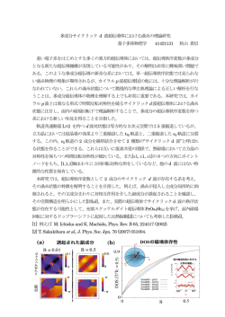 概要 - 数理物理学研究室
