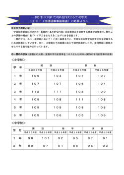 ＜小学校＞ 学 年 1 年 105 103 107 107 2 年 107 107 106 104 3
