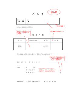 記入例 入札書 (PDF:371KB)