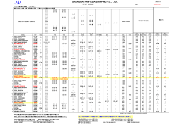 上海航路スケジュール表;pdf