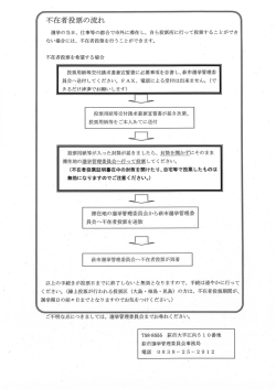 不在者投票の流れ [PDFファイル／74KB]
