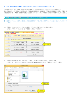 最新版システムへのデータの移行手順について - Soft
