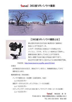 360度VRパノラマ撮影