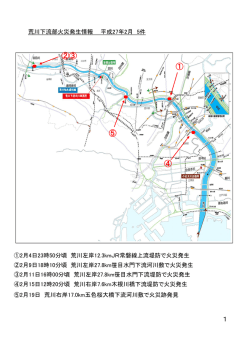 荒川下流部火災発生情報（平成27年2月） [PDF：659 KB]