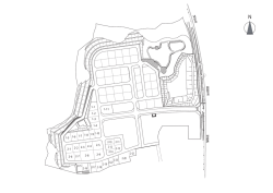 至仙台 至相馬 街区公園 調整池 集会所 公益施設 公益施設 1-1 1-2 1