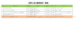 訪問入浴介護事業所一覧表（PDF：67.1KB）