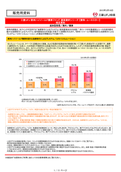 販売用資料 - 三菱UFJ投信