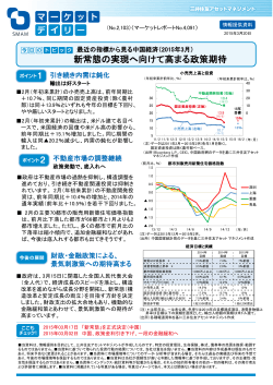 最近の指標から見る中国経済（2015年3月）