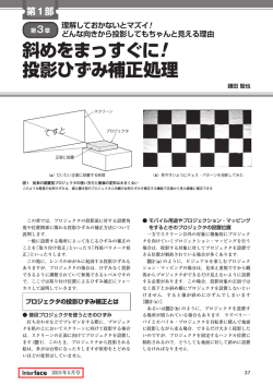 斜めをまっすぐに! 投影ひずみ補正処理
