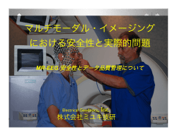 MRI-EEG同時計測実験の安全性と実際問題（提供：ミユキ技研）