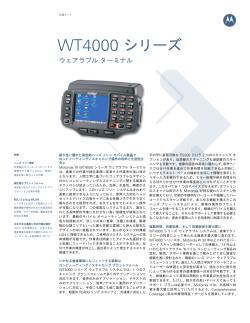 WT4000 Specifications (Japanese)