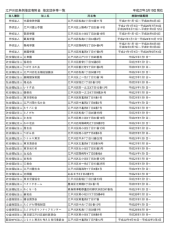 江戸川区条例指定寄附金 指定団体等一覧（PDF：36KB）
