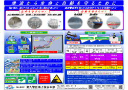 津 波 か ら 生 命 と 自 船 を 守 る た め に