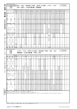 空港・朝日線 (4月1日からの時刻表)