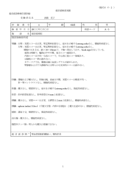 記入例5 - 日本超音波医学会