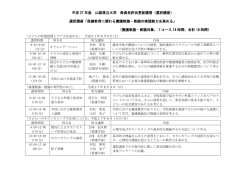 （選択講座） 選択講座「保健教育に関わる養護