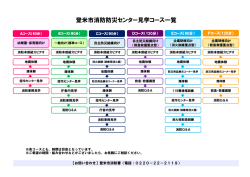 見学コース一覧（PDF：137KB）