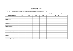 設計内訳書 （1）