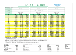 ITパーク校 一般 料金表