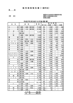 販 売 価 格 報 告 書 （一般市況）;pdf