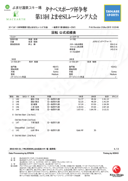 一般男子 1部