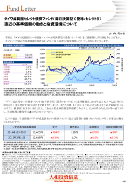 【直近の基準価額の動きと投資環境について】