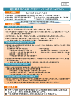 資料3（避難勧告等の判断・伝達）.