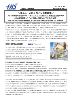 4Kの実写映像×ハイレゾ音源×全周360°でリアルなハワイを体感！