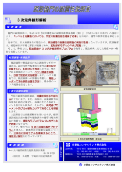 既設樋門の耐震性能照査 - 日鉄鉱コンサルタント
