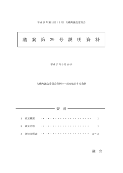 議案第29号説明資料（PDF：324.9KB）