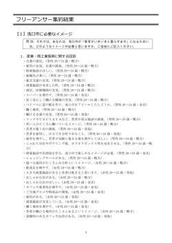フリーアンサー【1】浅口市に必要なイメージ（PDF：113KB）