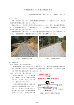 一点載荷試験による路盤の調査と検証（PDF：857KB）