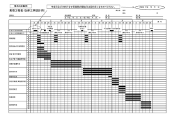 業務工程表（改修工事設計用）