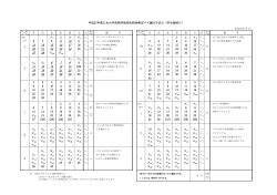 平成27年度特定バス運行予定表はこちら