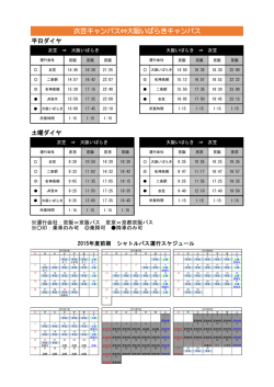 衣笠キャンパス&hArr;大阪いばらきキャンパス