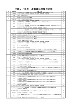 准看護師が受講できる一般研修会