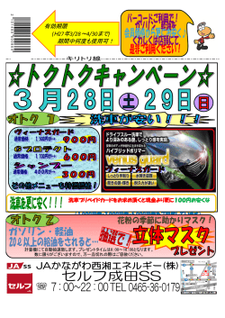 有効期限 (H27年3/28～4/30まで) 期間中何度も使用可！